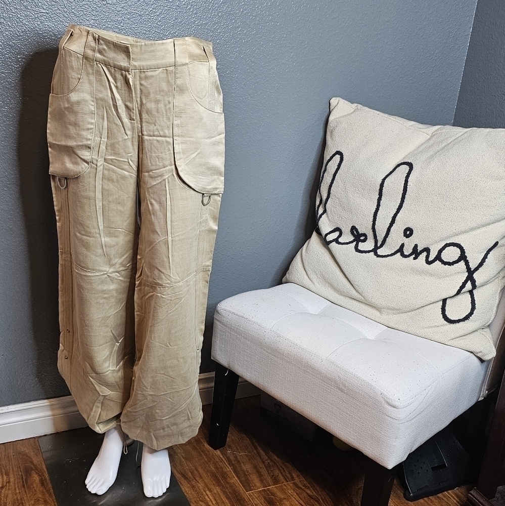 Michaa silk cargo pants size 30